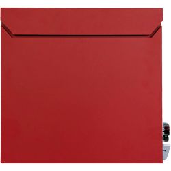 SafePost 800 wandbrievenbus staal - rood