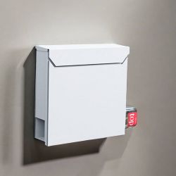 SafePost 800 wandbrievenbus staal - wit