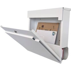 SafePost 810 wandbrievenbus staal - wit