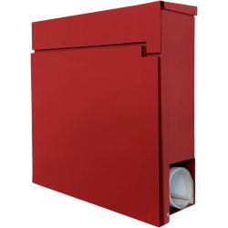 SafePost 810 wandbrievenbus staal - rood