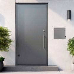 SafePost 810 wandbrievenbus staal - aluminiumgrijs