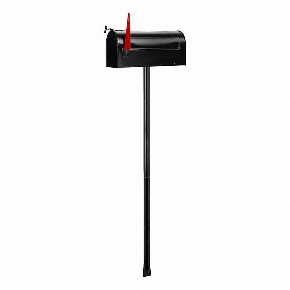 G2 G2 Amerikaanse brievenbus US Mailbox met paal - zwart