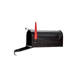 G2 Amerikaanse brievenbus US Mailbox met paal - zwart