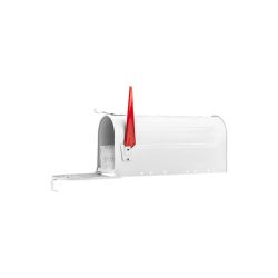 G2 Amerikaanse brievenbus US Mailbox met paal - wit