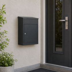 Practo Garden Victoria pakketbrievenbus wand staal - mat zwart