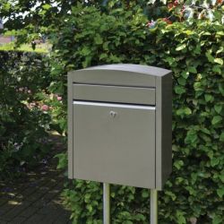 Allux 1005 brievenbus statief 2 palen - RVS