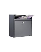 Antraciet wandbrievenbussen 