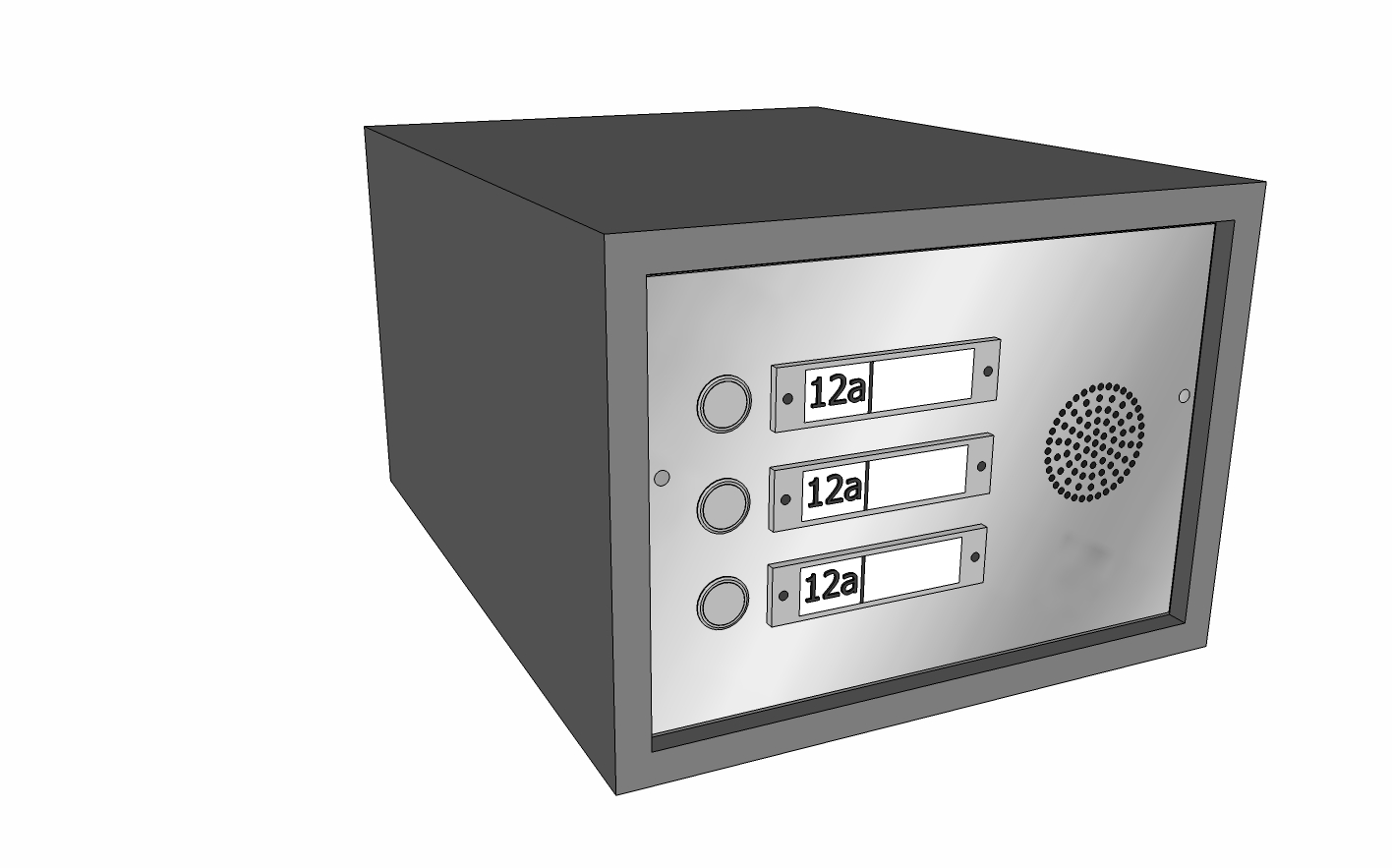 Brick brievenbus belpaneel